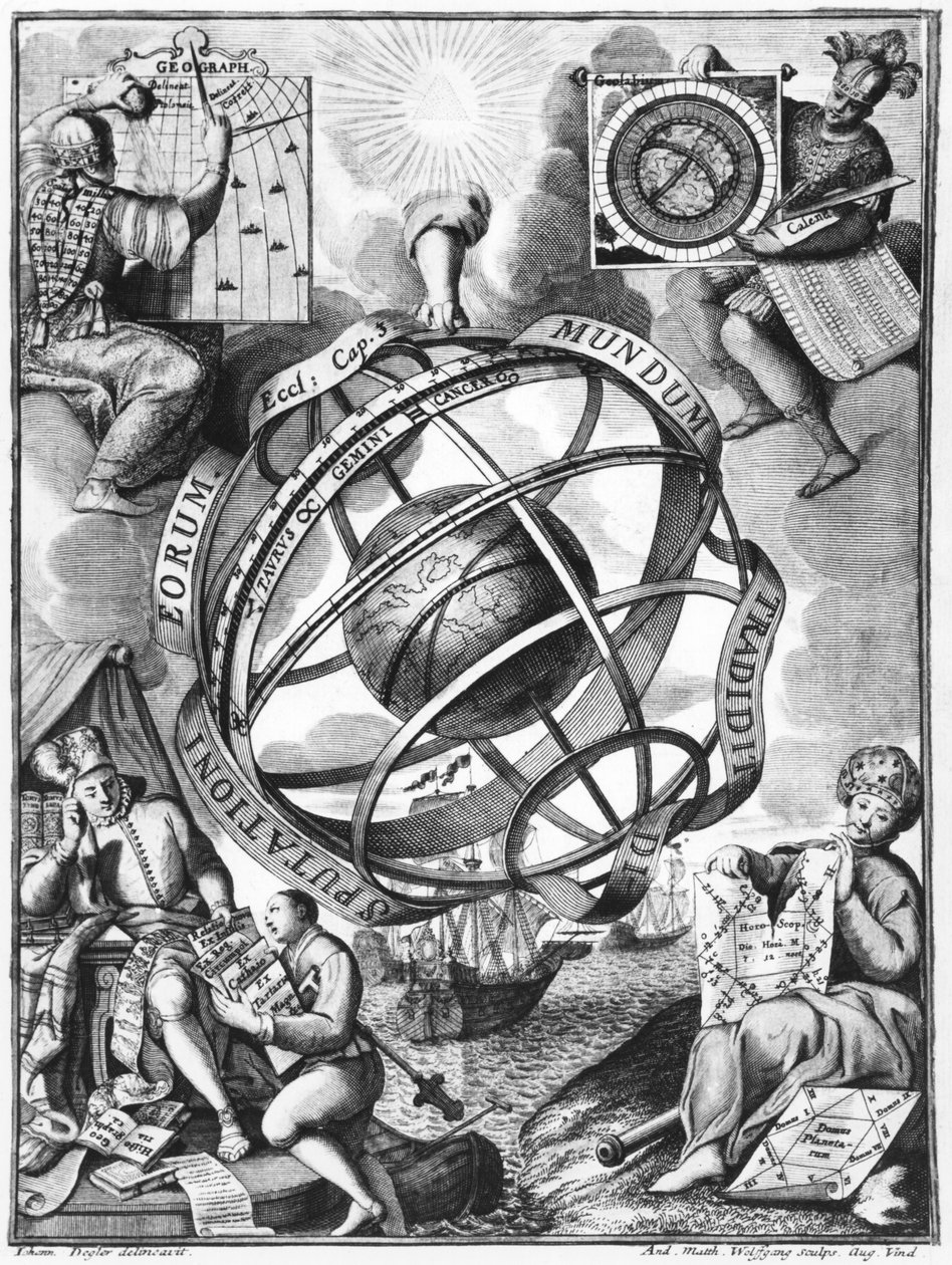 Astronomi (bw foto) av Johann Degler
