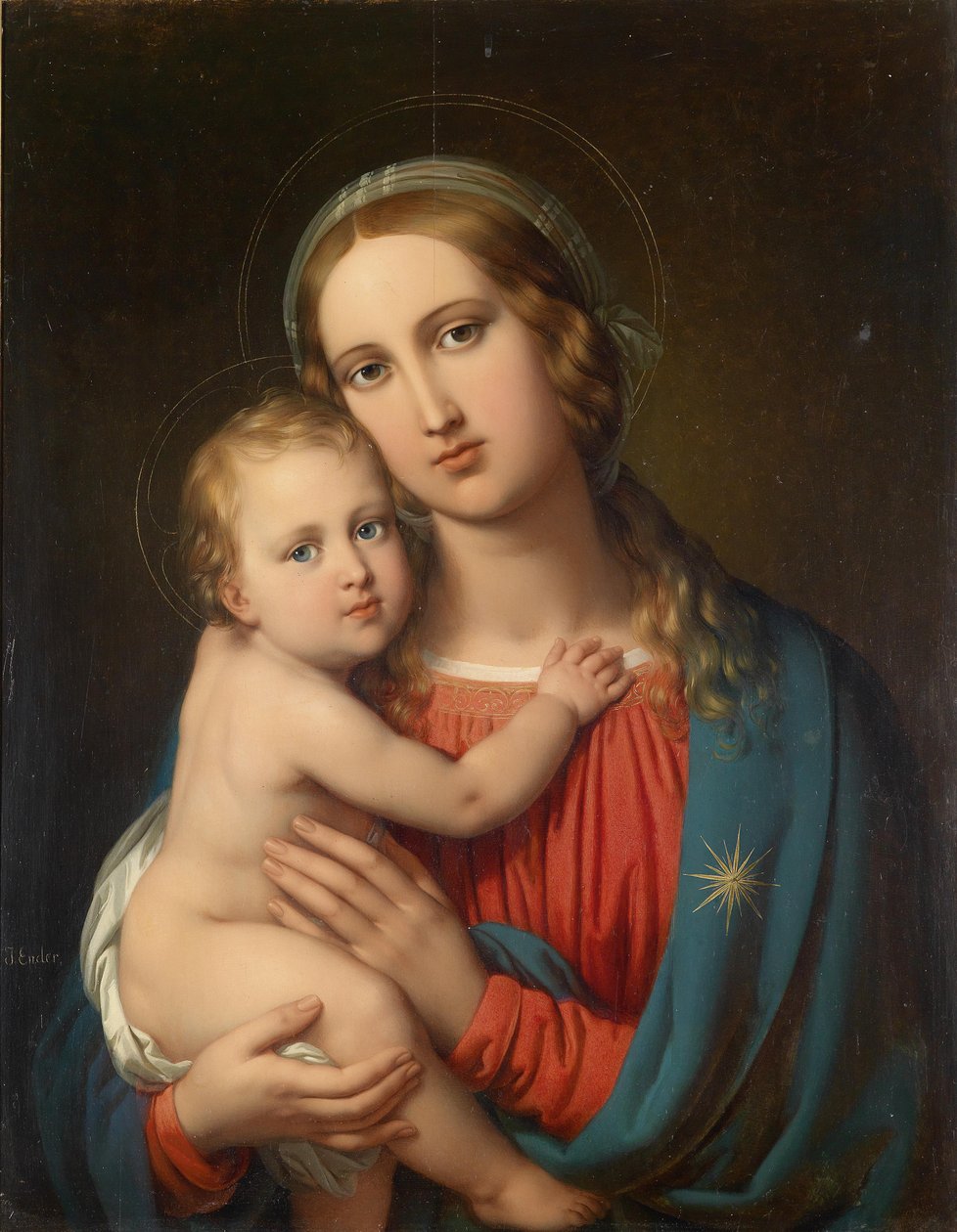 Madonna och barn av Johann Ender