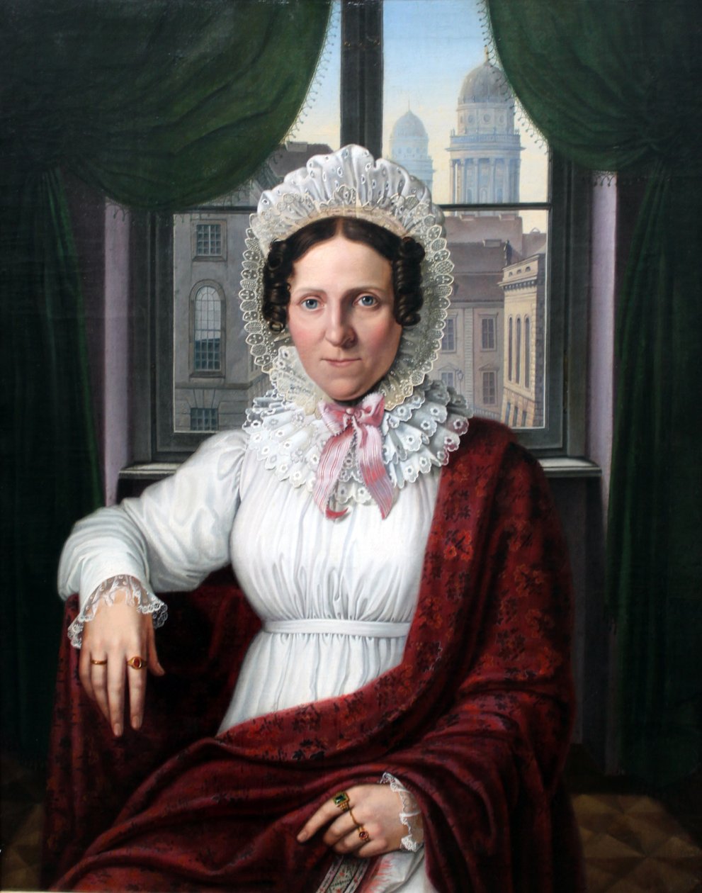 Portrait of Mrs. Luise Mila av Johann Erdmann Hummel