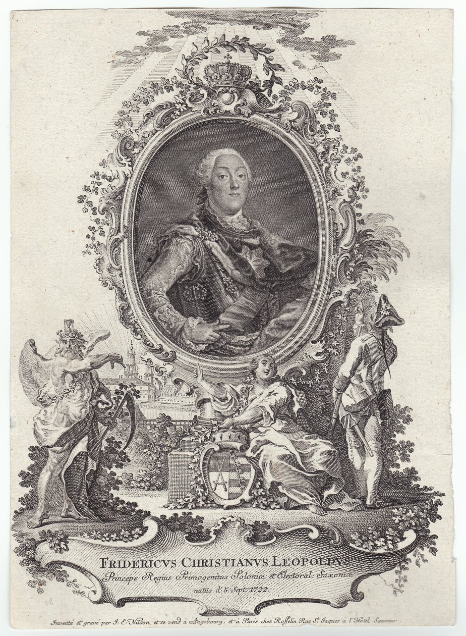 Fredrik Christian Leiopold av Sachsen (1712-1763) av Johann Esaias Nilson