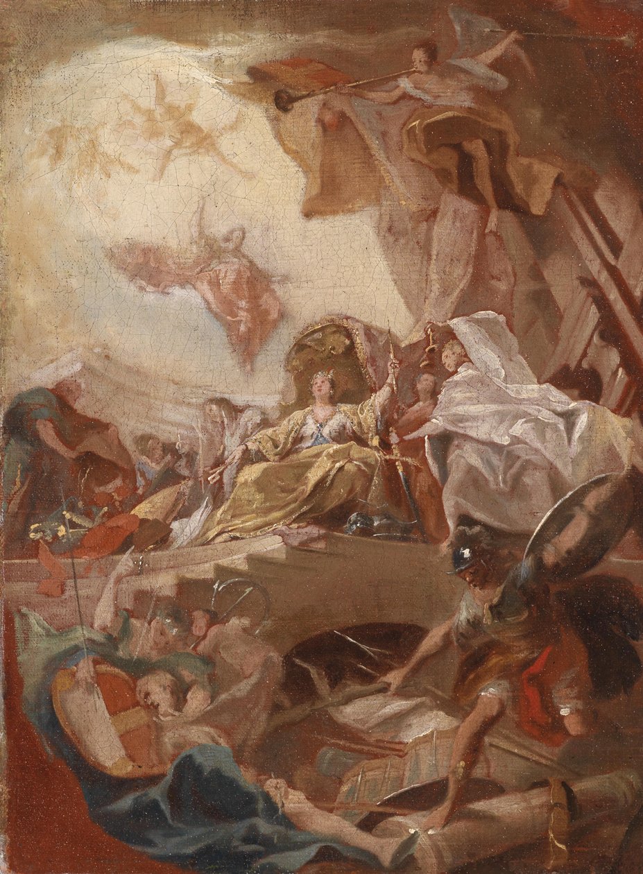 Allegorische Verherrlichung eines Fürstenhauses av Johann Evangelist Holzer