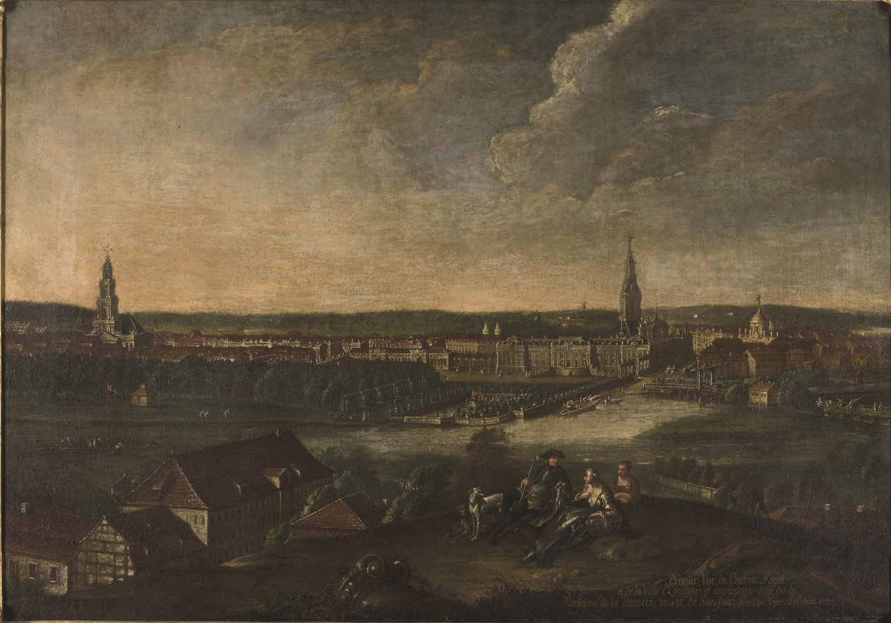 Potsdam från Brauhausberg av Johann Friedrich Meyer