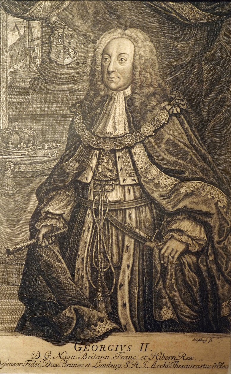 Georg II. Kung av Storbritannien och Irland av Johann Friedrich Rosbach