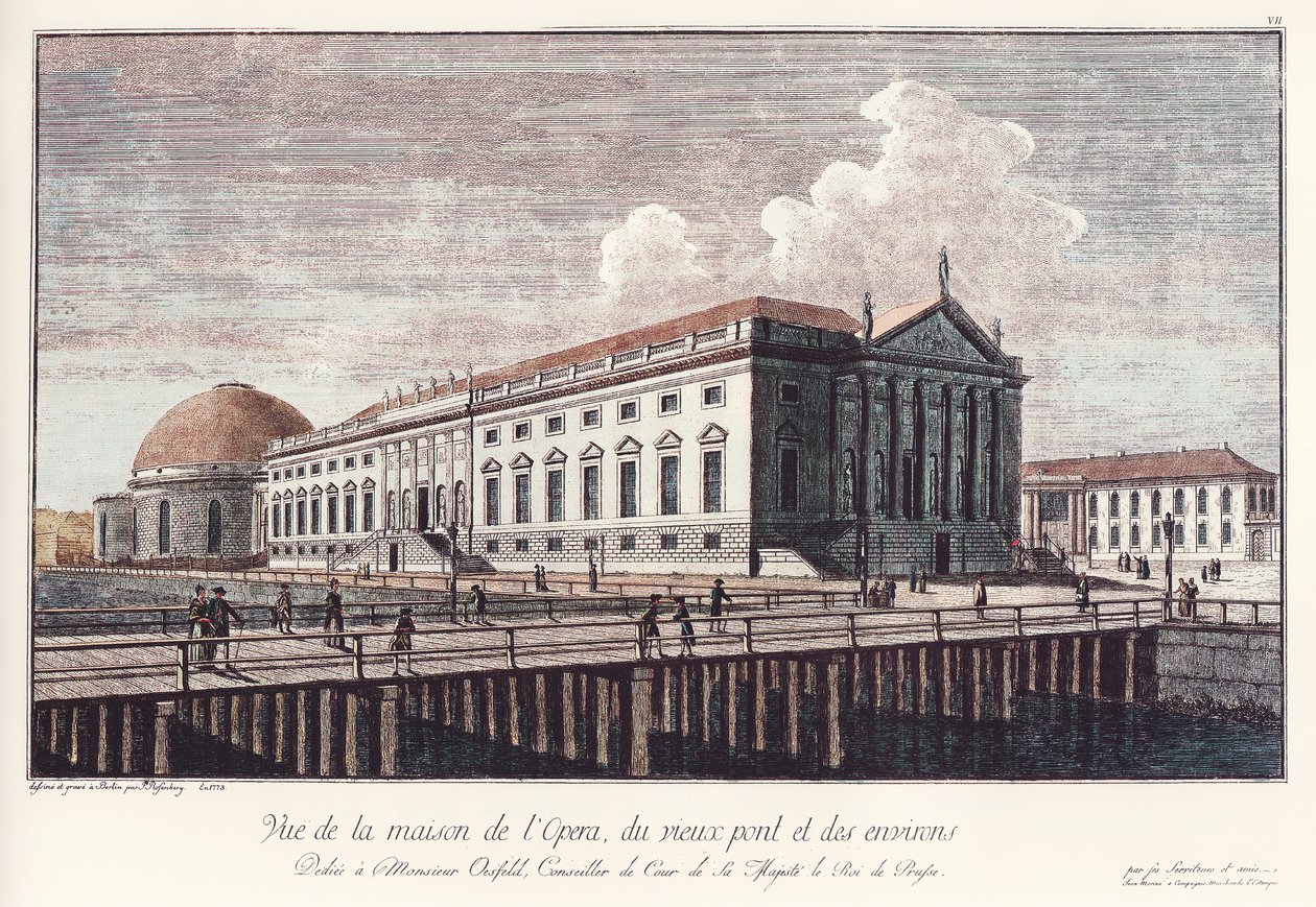 Kungliga operahuset i Berlin, nu stats opera bland Linden, 1773. av Johann Georg Rosenberg