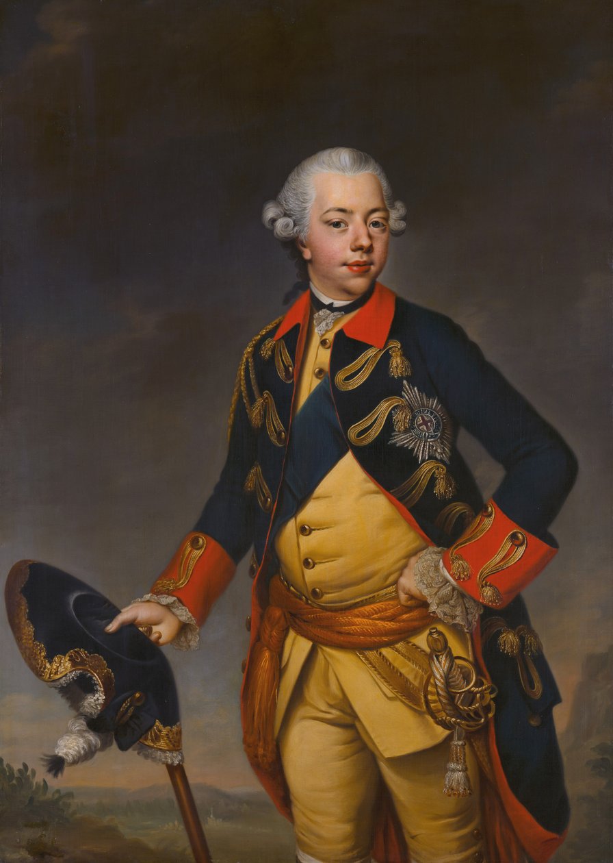 Porträtt av stadshållaren Willem V (1748-1806) av Johann Georg Ziesenis