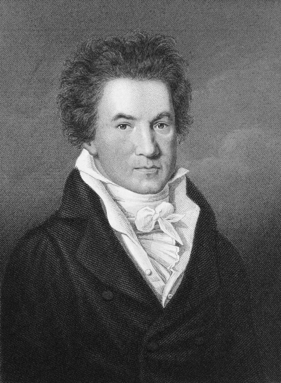 Porträtt av Ludwig van Beethoven (1770-1827) av Johann Gottfried Scheffner