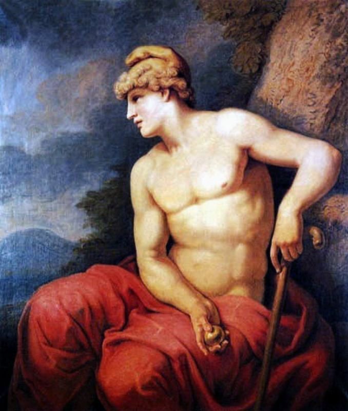  Paris with the Applen av Johann Heinrich Wilhelm Tischbein