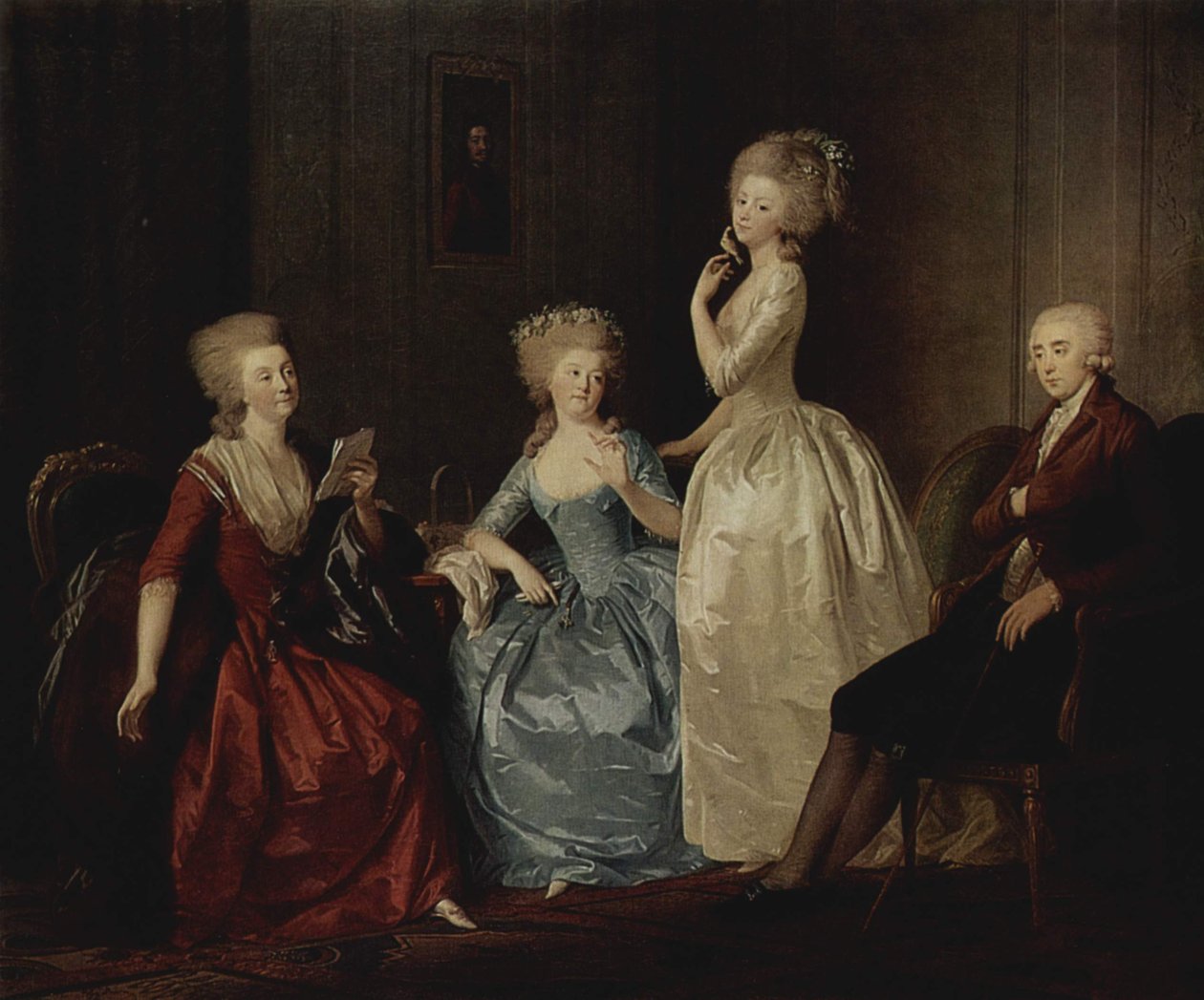  Porträt der Grafin Saltykowa und ihrer Familie av Johann Heinrich Wilhelm Tischbein