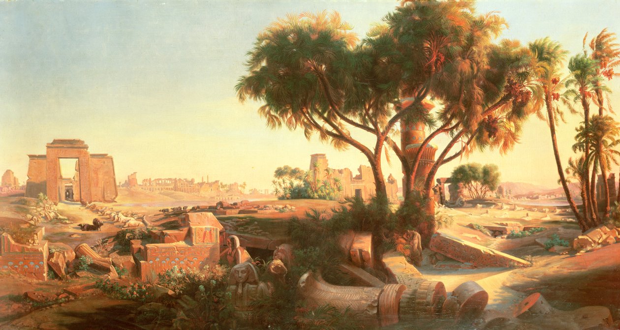 Egyptiska ruiner av Johann Jakob Frey