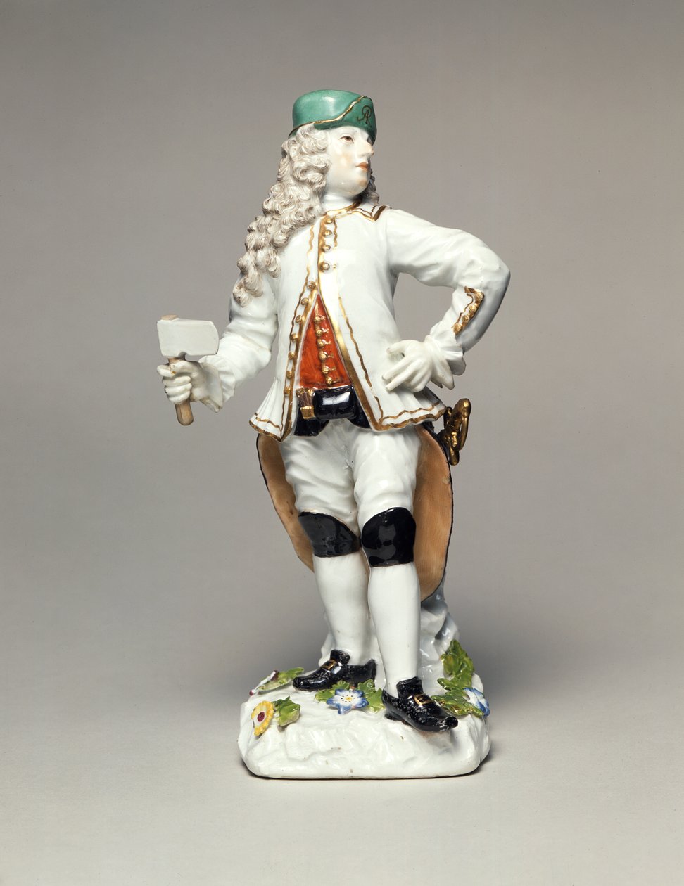 Augustus II den starke (1670-1733), som kommendör för kåren av sachsiska silvergruvarbetare, porslin, modellerad av Johann Joachim Kandler (1706-75), Meissen, ca 1750 av Johann Joachim Kaendler
