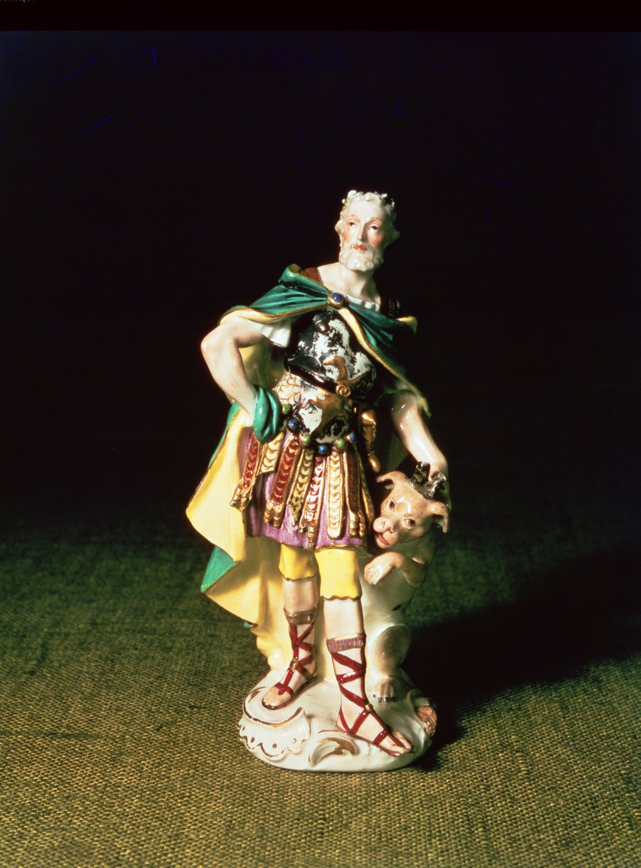 Meissen-figur av Julius Caesar från serien "Fyra monarker", ca 1750 (porslin) av Johann Joachim Kaendler