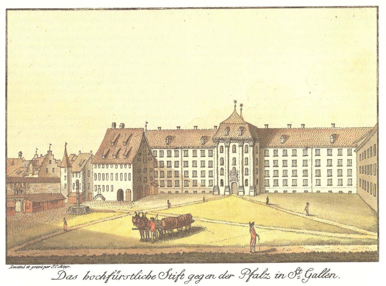 Das hochfürstliche Stift gegen der Pfalz in St. Gallen av Johann Konrad Mayr