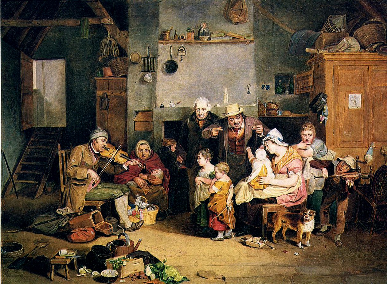 Den blinda spelmannen, 1812 av Johann Ludwig Krimmel