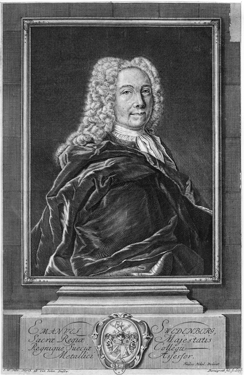 Emanuel Swedenborg (1688-1772) swed av Martin Bernigeroth