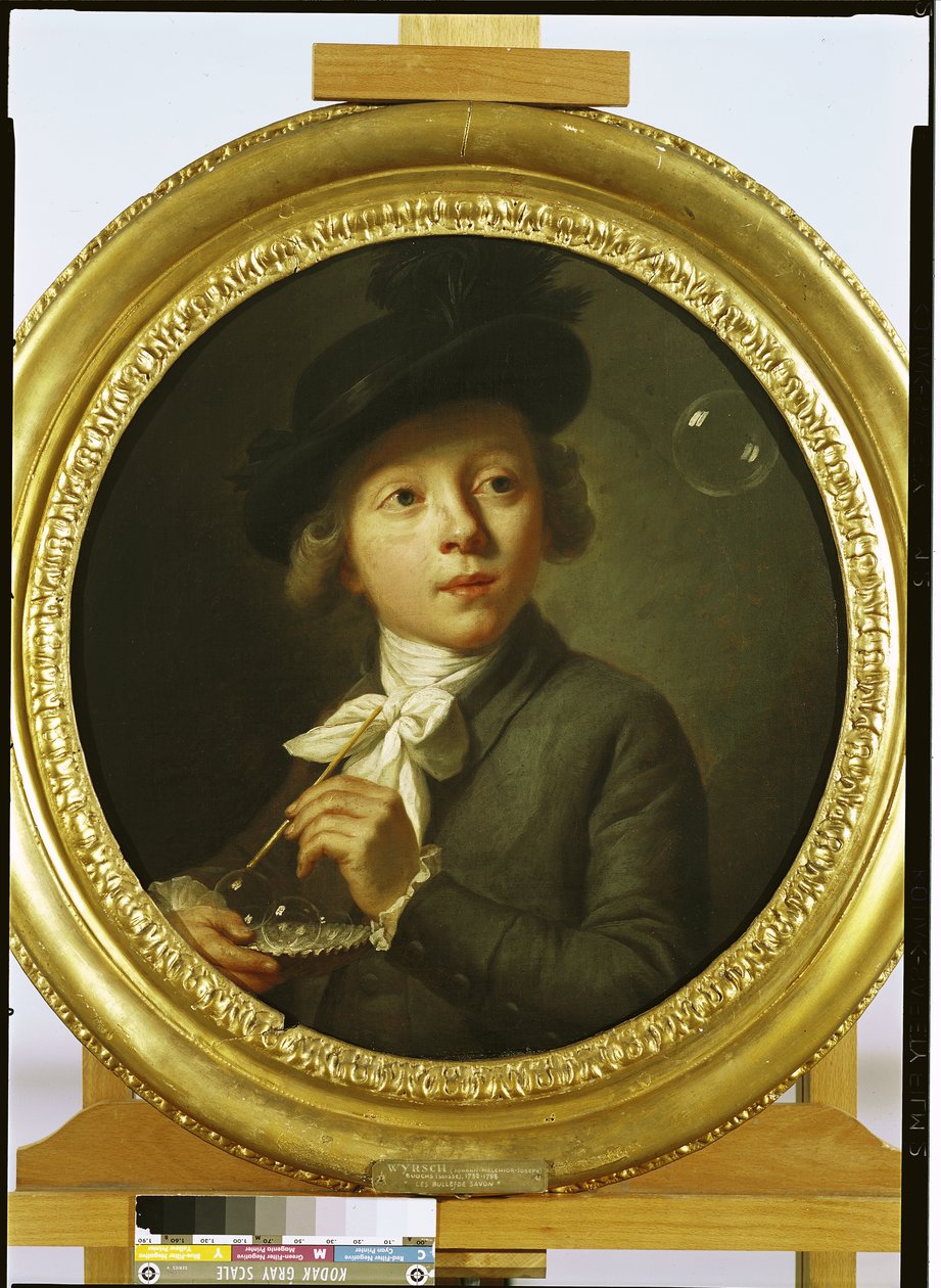 Såpbubblor, 1784 av Johann Melchior Joseph Wyrsch or Wursch