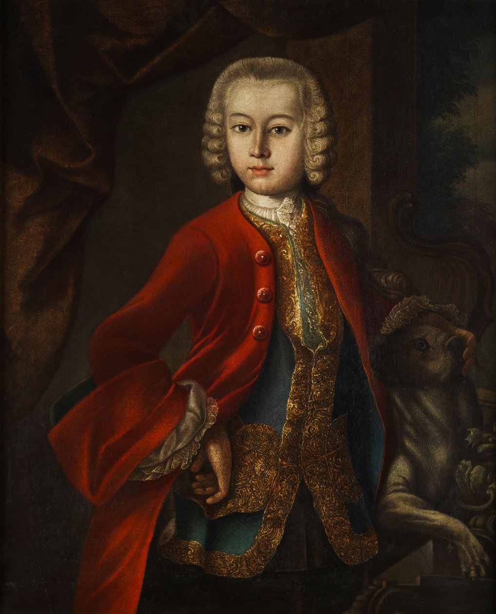 Court Portrait of a boy av Johann Michael Franz
