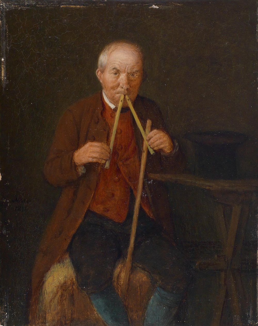 Flöjtspelaren av Johann Michael Neder