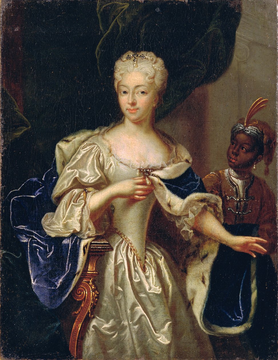 Picha ya Princess Charlotte wa Brunswick-Luneburg, 1728 (tazama 347496 kwa jozi)swed av Johann Paul Luedden