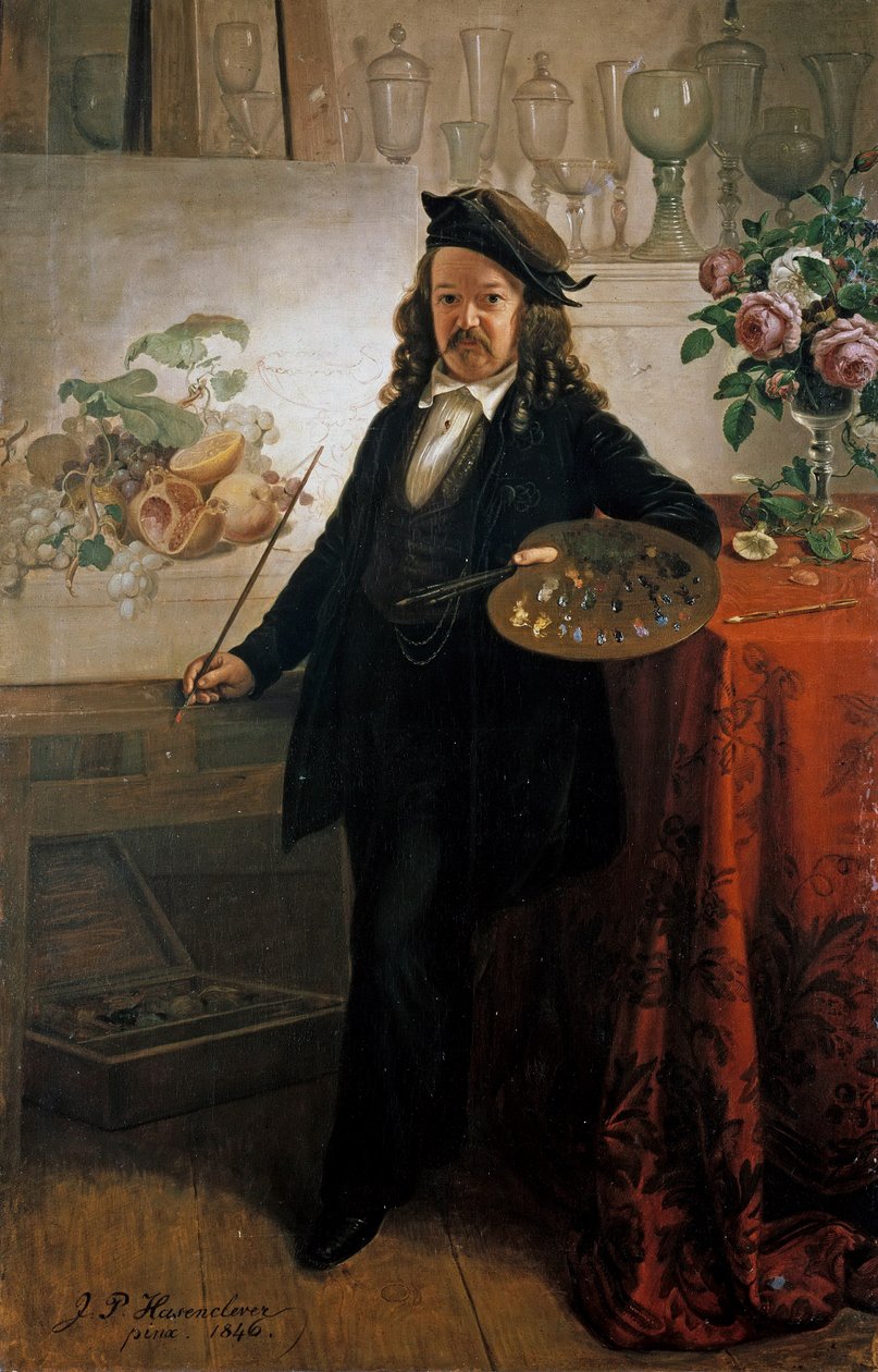 Porträtt av Johann Wilhelm Preyer av Johann Peter Hasenclever