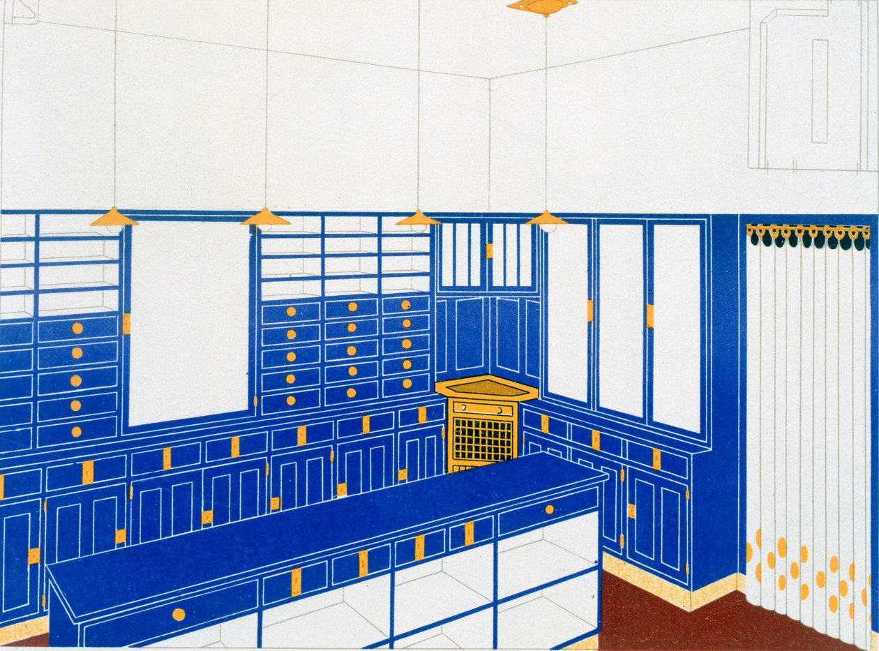 Das Interieur IV, en handskaffär, 1906 av Johann Stubner