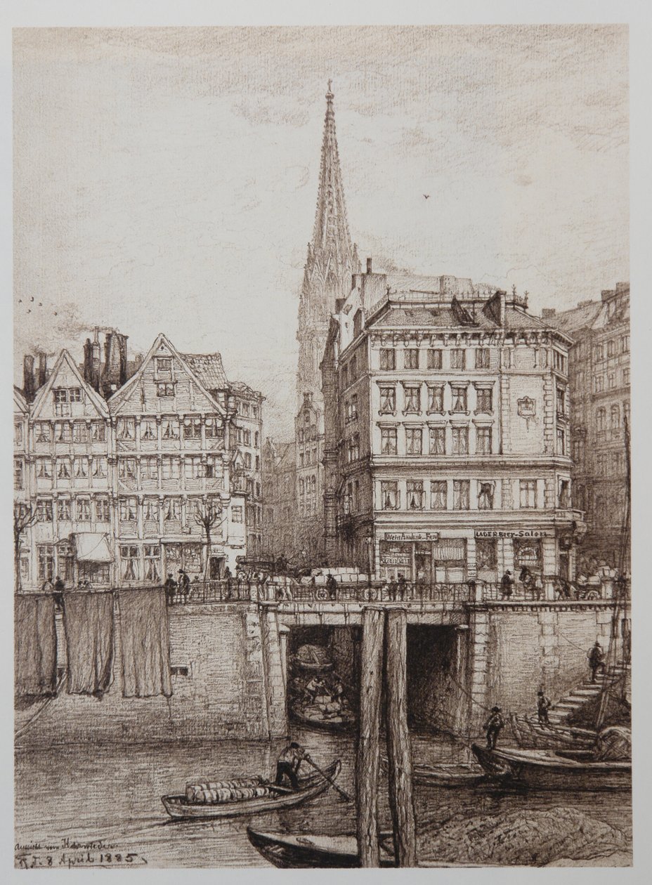 Fleet-Bak-der-Mattenwiete av Johann Theobald Riefesell
