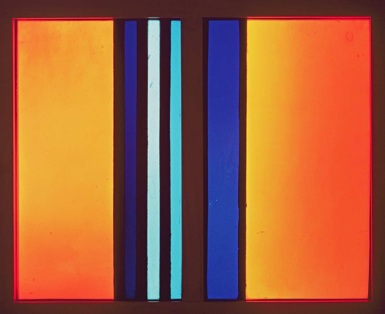 Orange, 1931 (glasmålningar) av Johan Thorn Prikker