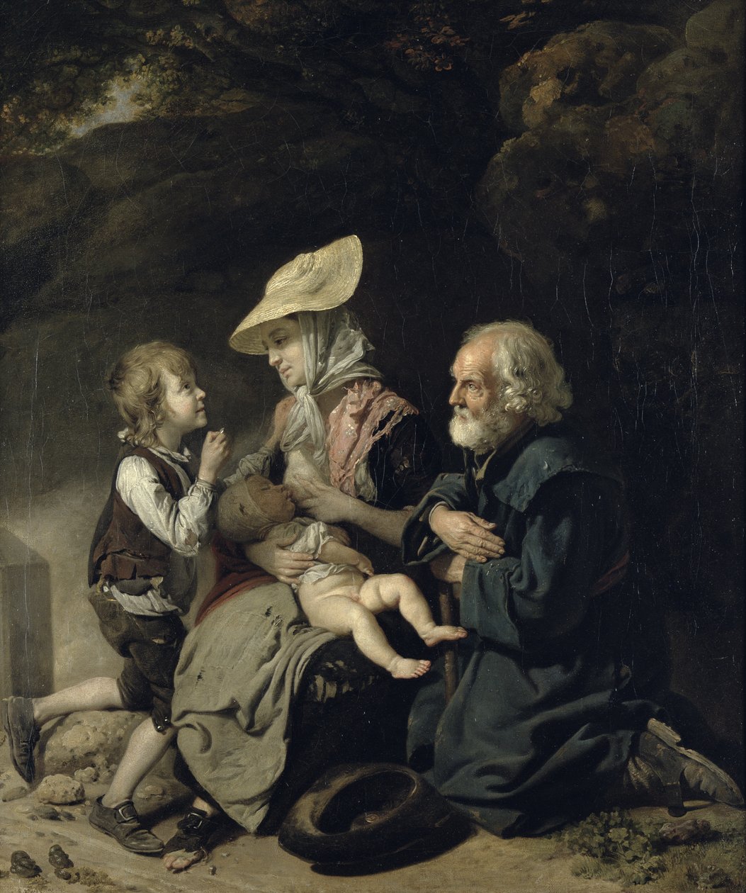 Tiggare på vägen till Stanmore av Johan Joseph Zoffany