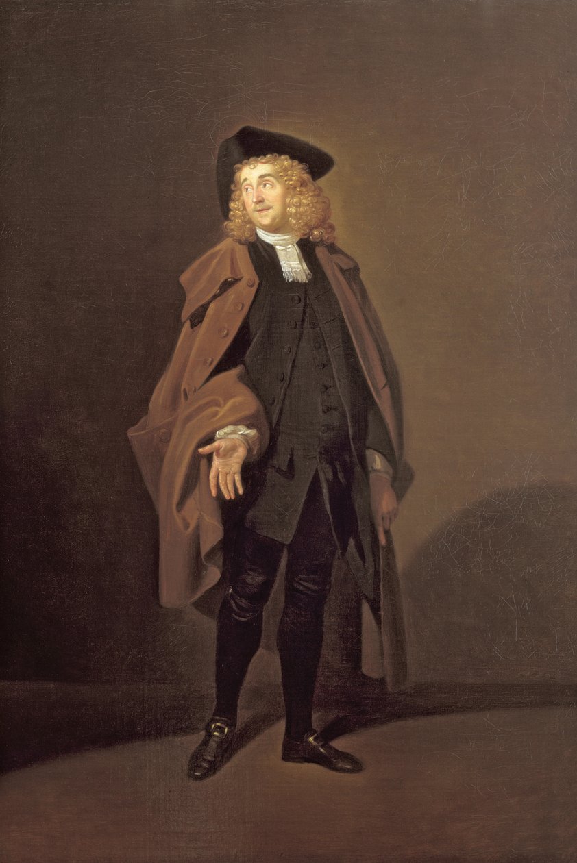 Porträtt av John Moody (ca 1712-1821) som Fader Foigard i Beaux Stratagem, av George Farquhar (1678-1701) av Johan Joseph Zoffany