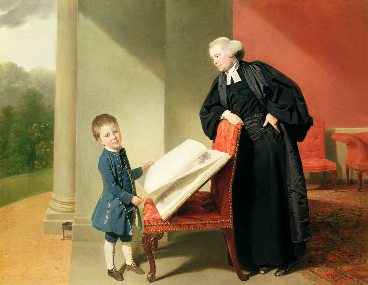Pastor Randall Burroughes och hans son Ellis, 1769 av Johan Joseph Zoffany