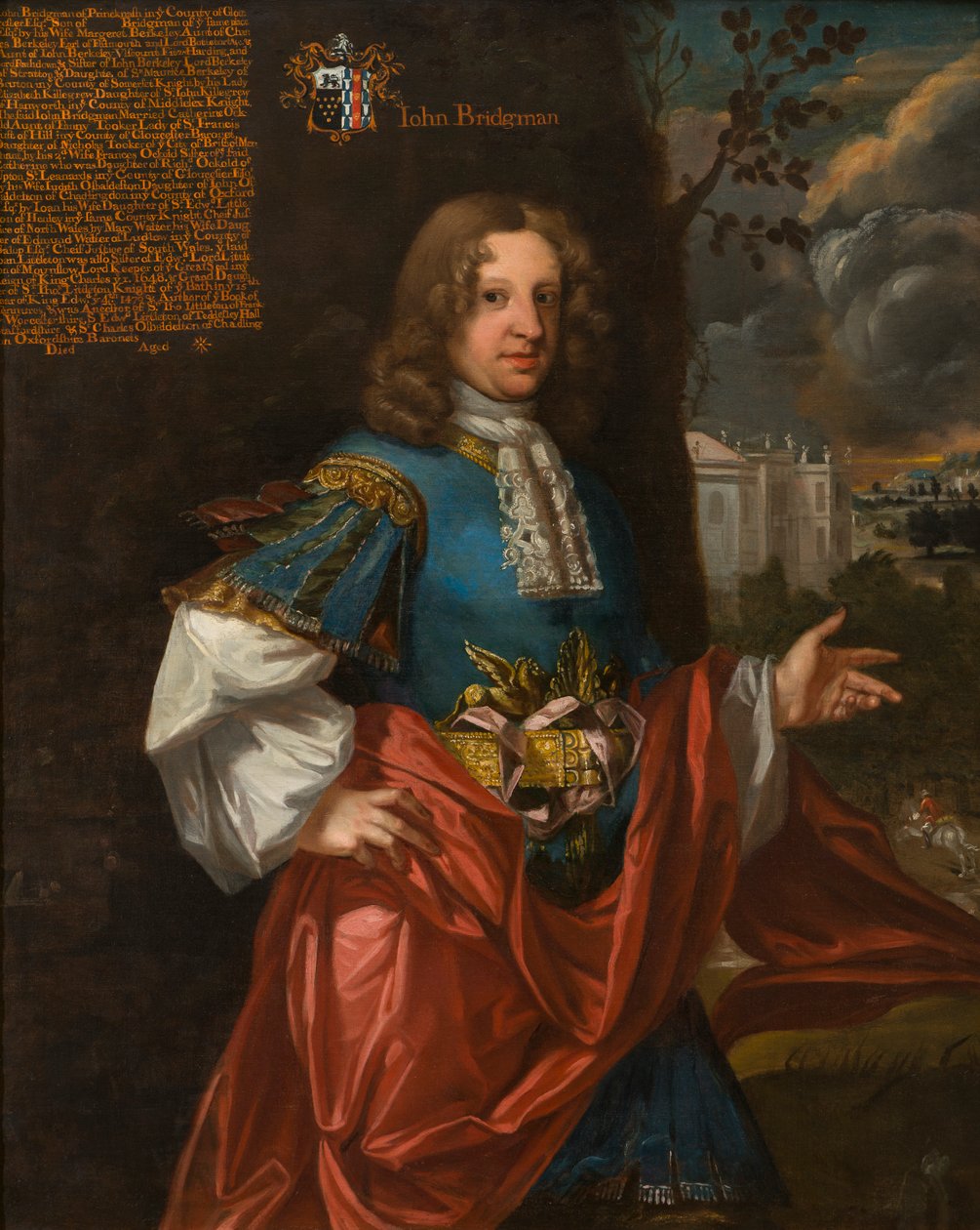 Porträtt av John Bridgeman av Prinknash (ca 1655-1729), ca 1680-1711 (olja på duk) av Johann (attr.to) Closterman
