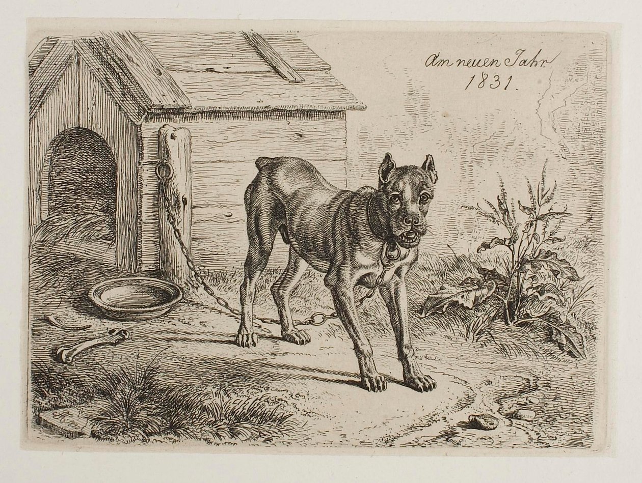 Vid nyåret 1831. Dog av Johann Adam Klein
