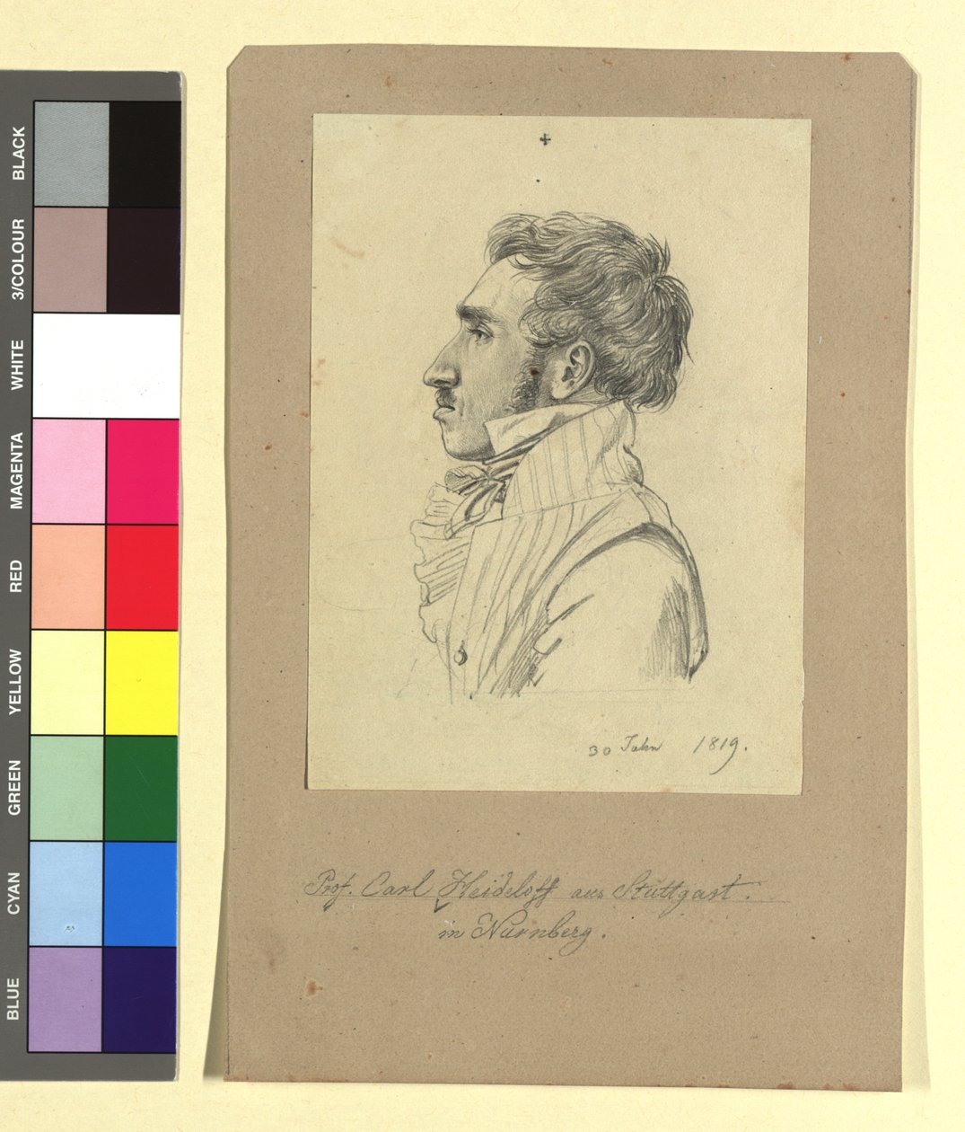 Carl Alexander von Heideloff (1789-1865), målare, arkitekt av Johann Adam Klein