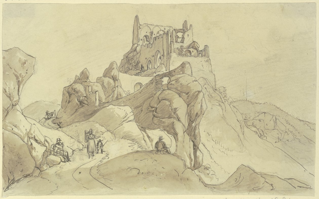 Slottsruin av Johann Adam Klein