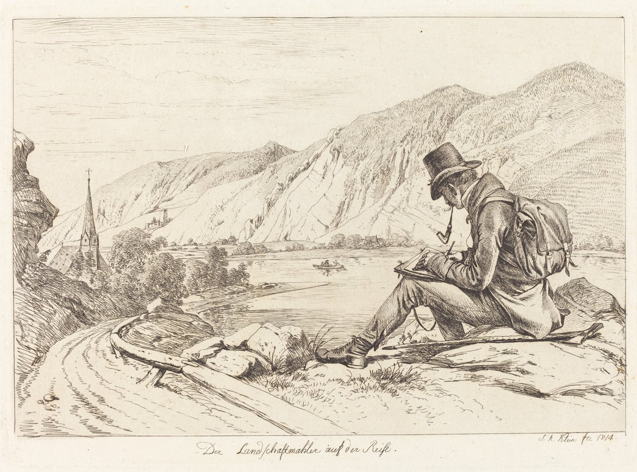Landskapsmålaren på turné av Johann Adam Klein