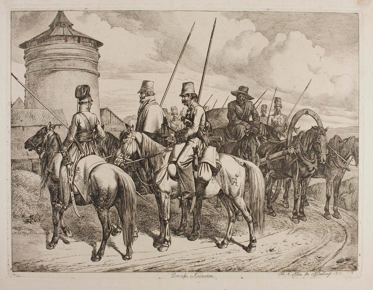 Don-kosacker av Johann Adam Klein