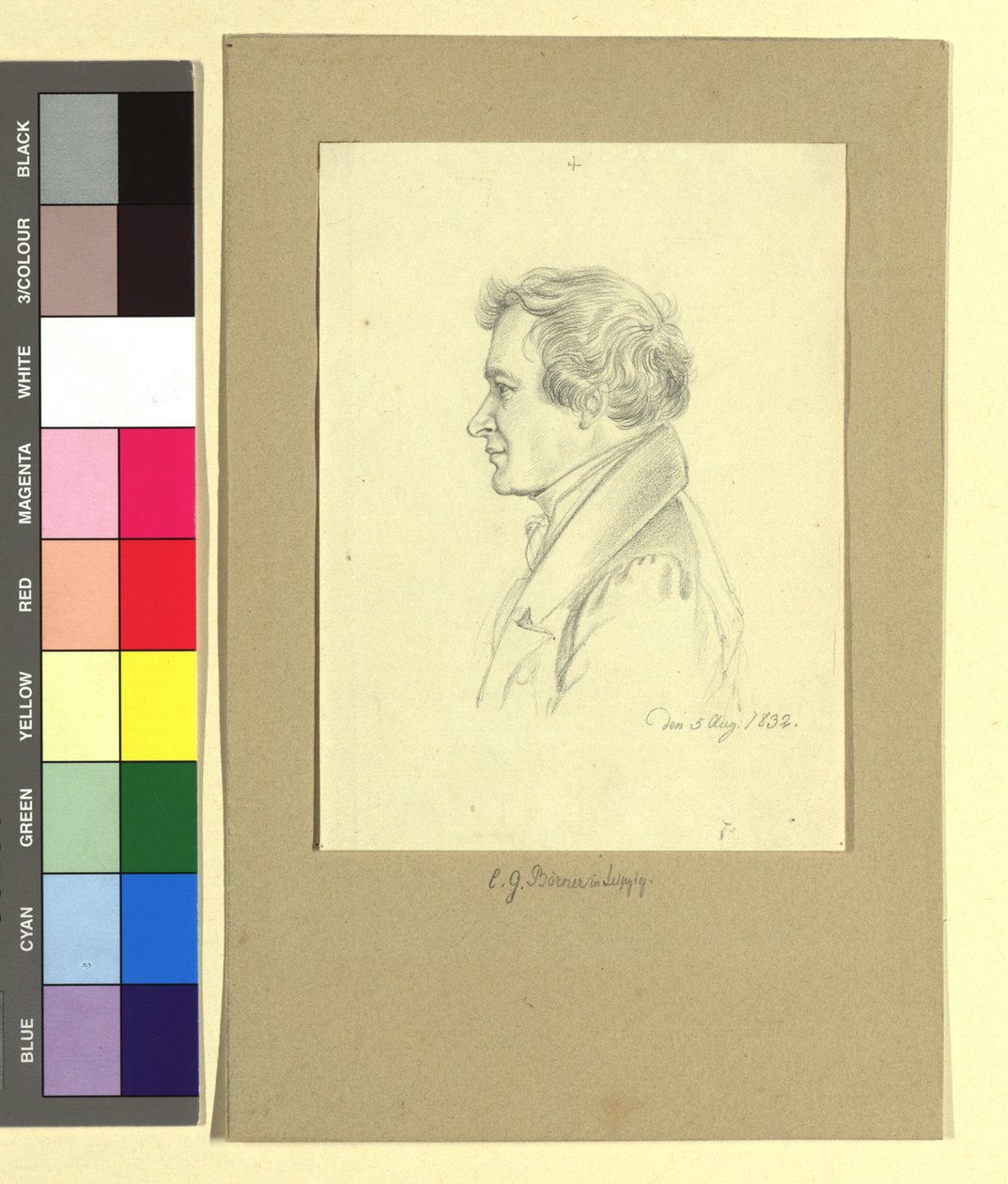 Gustav Karl Börner (1790-1855), Maler av Johann Adam Klein