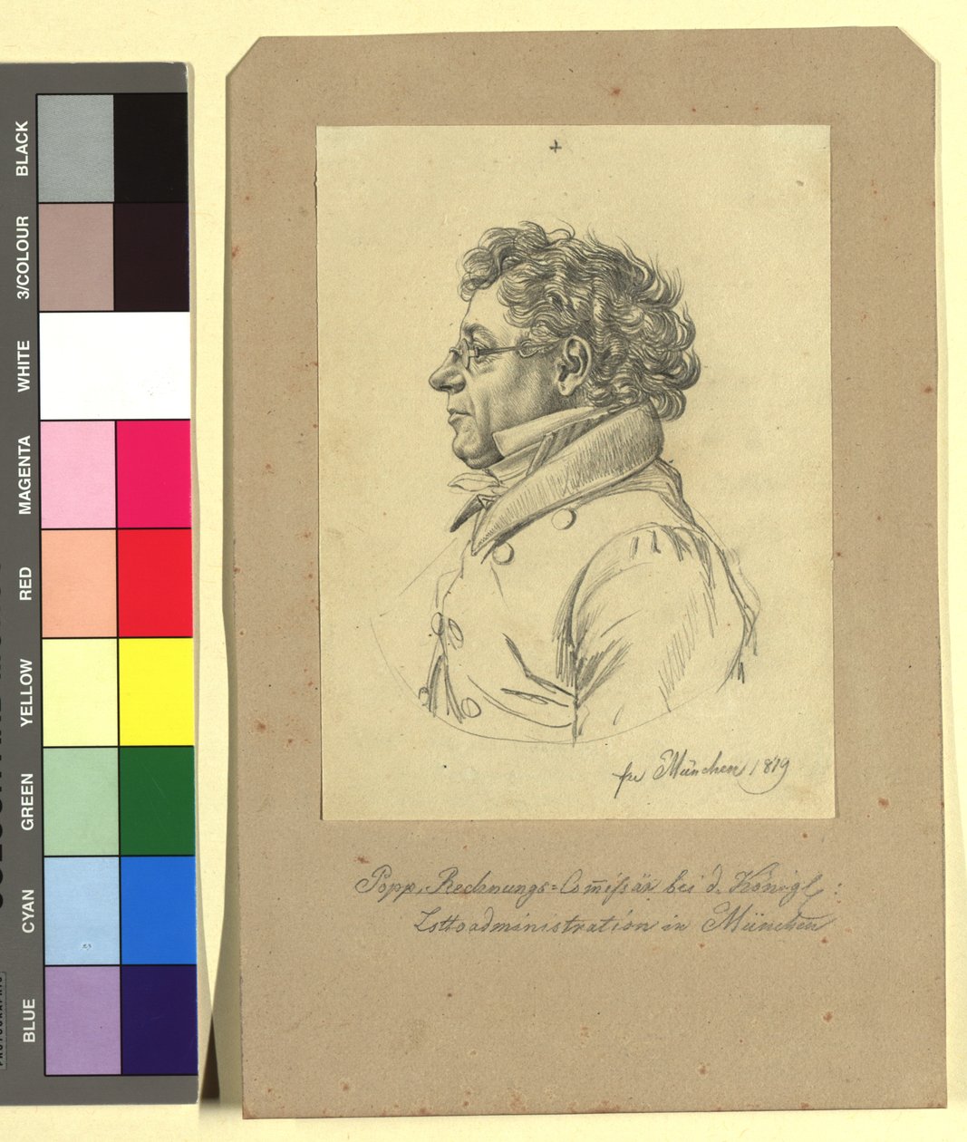 Herr von Popp (räkenskapskommissarie vid den kungliga lotteriadministrationen i München) av Johann Adam Klein