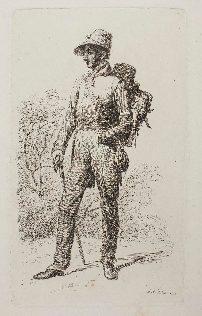 Johann Jacob Kirchner på vandring av Johann Adam Klein