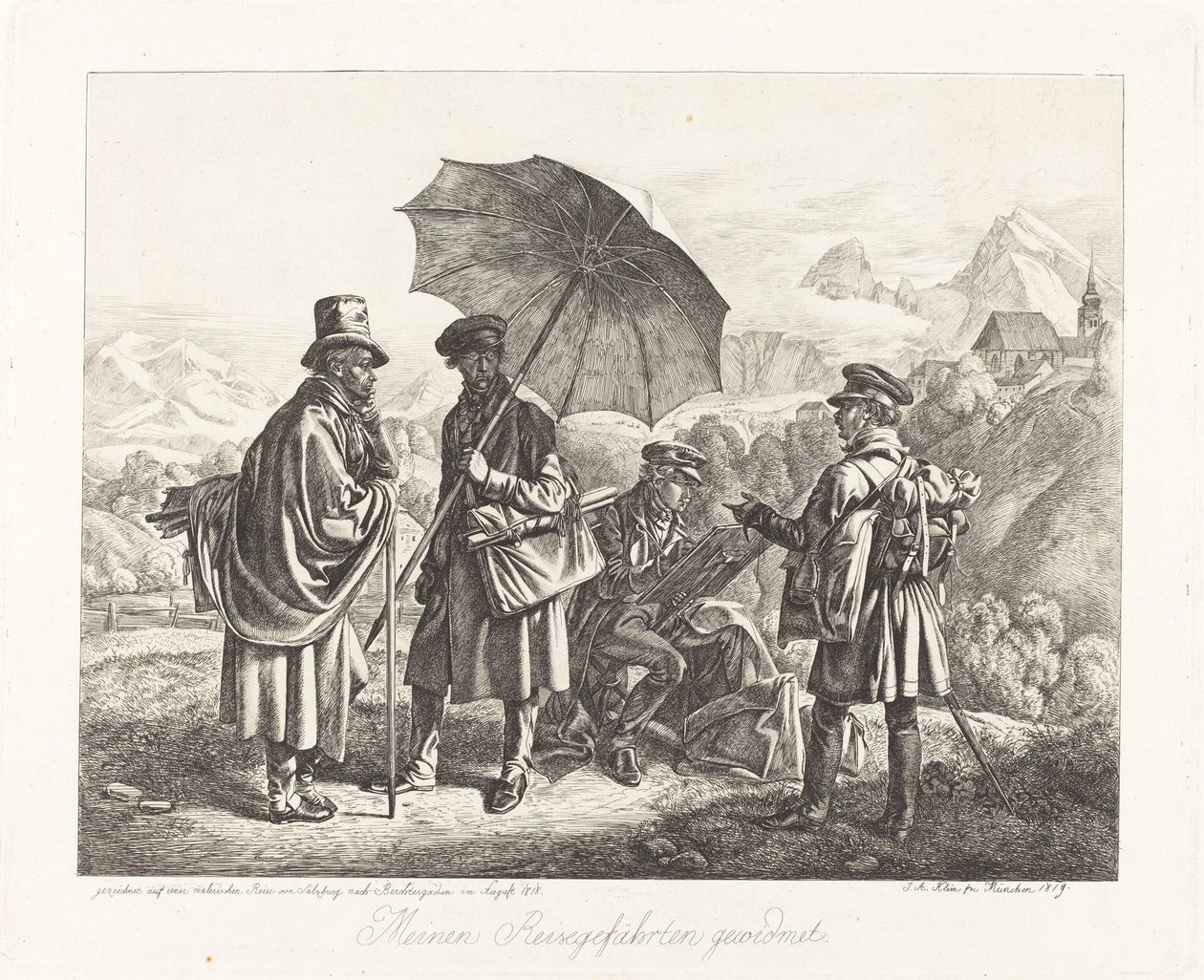 Målare på sina resor av Johann Adam Klein