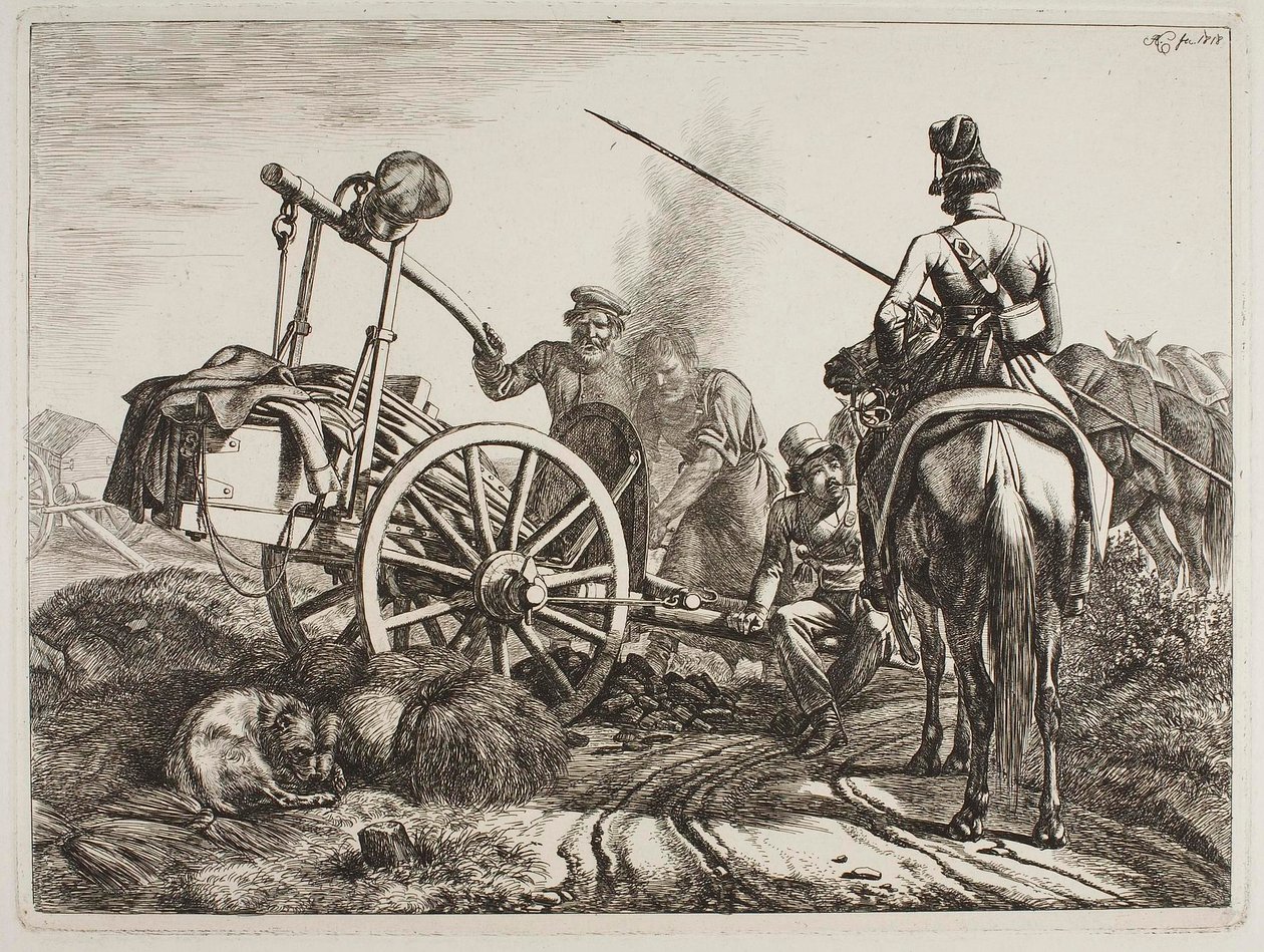 Rysk fältsmedja av Johann Adam Klein