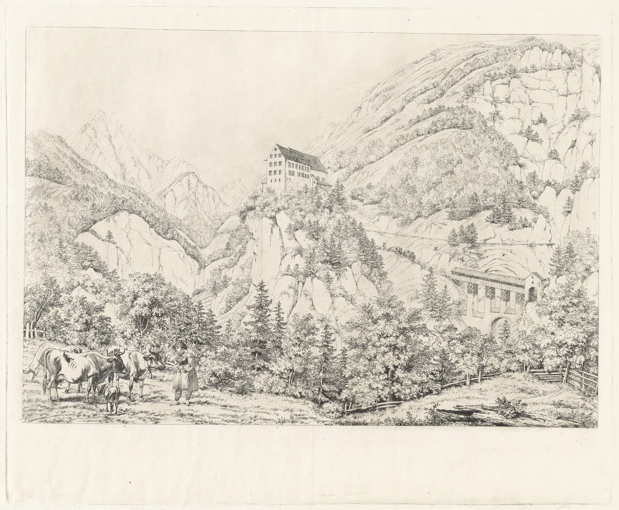 Georgenberg i Tyrolen av Johann Adam Klein