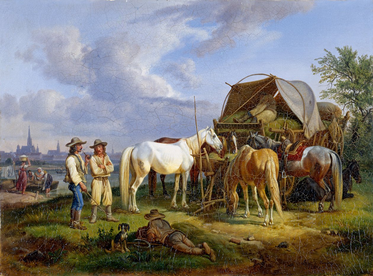 Ungerska körkarlar av Johann Adam Klein