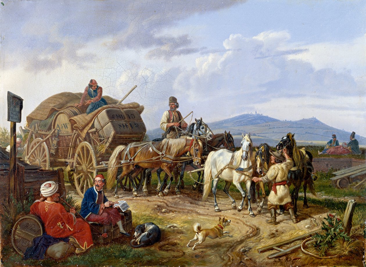 Valakisk lastvagn av Johann Adam Klein