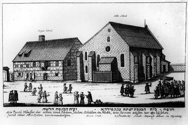 Nya och gamla judiska skolor, Nürnberg, 1705 av Johann Alexander Boener