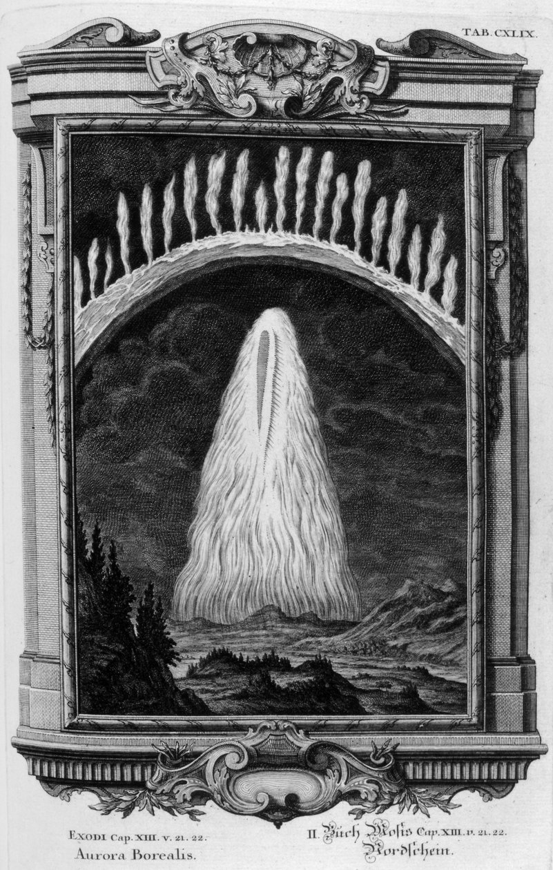 Aurora Borealis (gravyr) av Johann Andreas Pfeffel