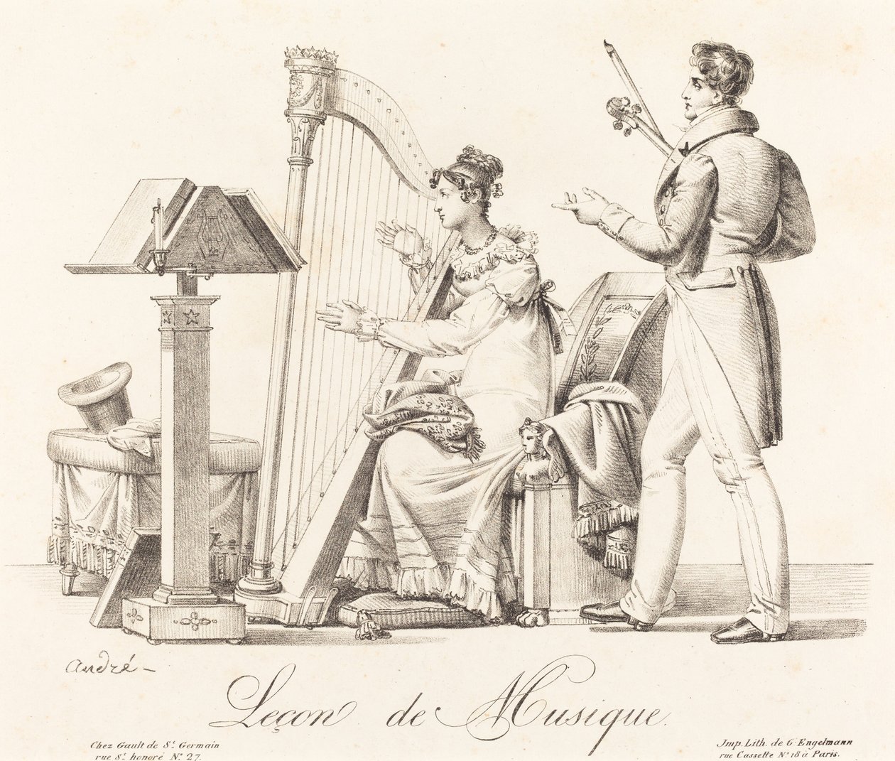 Musiklektion av Johann Anton André
