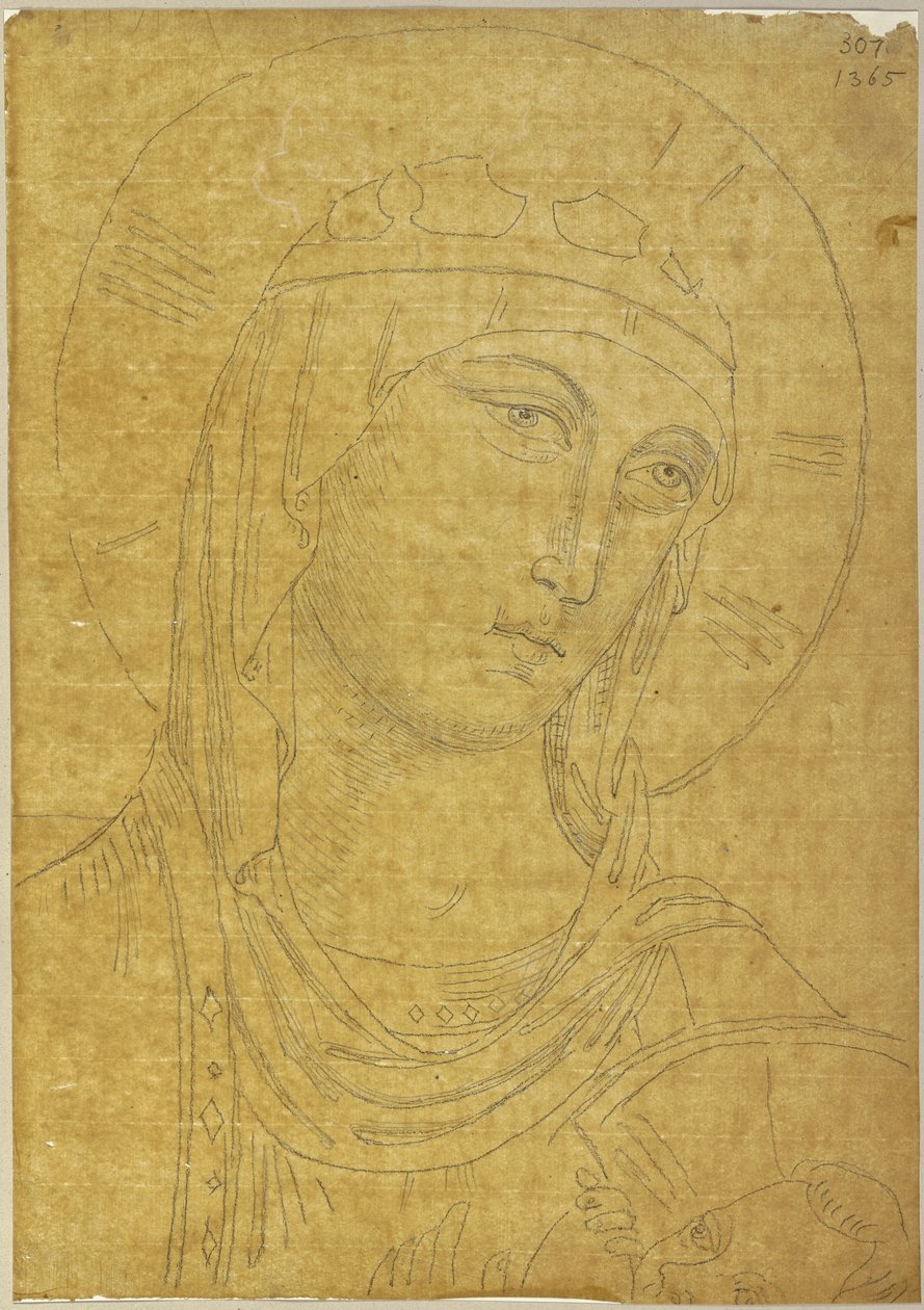 Aus: Sammlung von Umrissen und Durchzeichnungen, Band 6, Blatt 44 av Johann Anton Ramboux