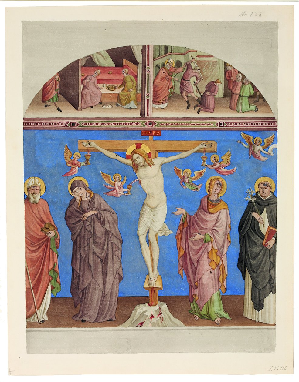 Kristus på korset i S. Domenico-kyrkan i Arezzo av Johann Anton Ramboux