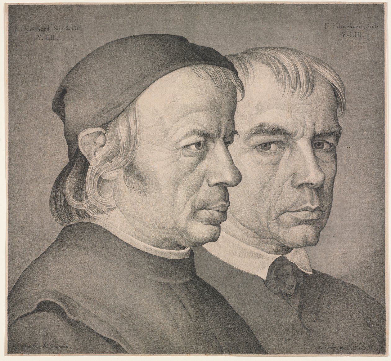 Bröderna Eberhard, 1822. av Johann Anton Ramboux