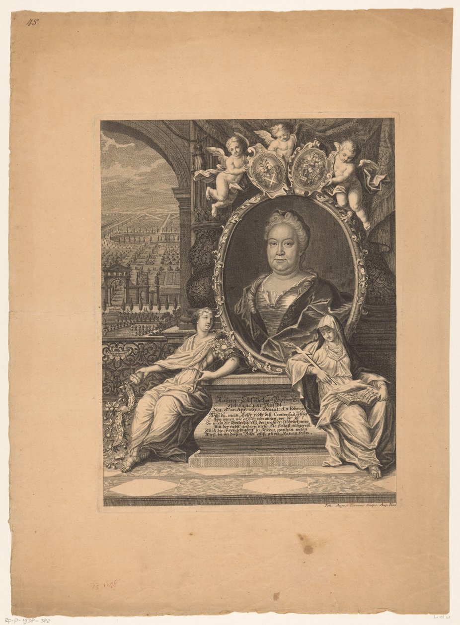 Porträtt av Rosina Elisabeth Bose av Johann August Corvinus